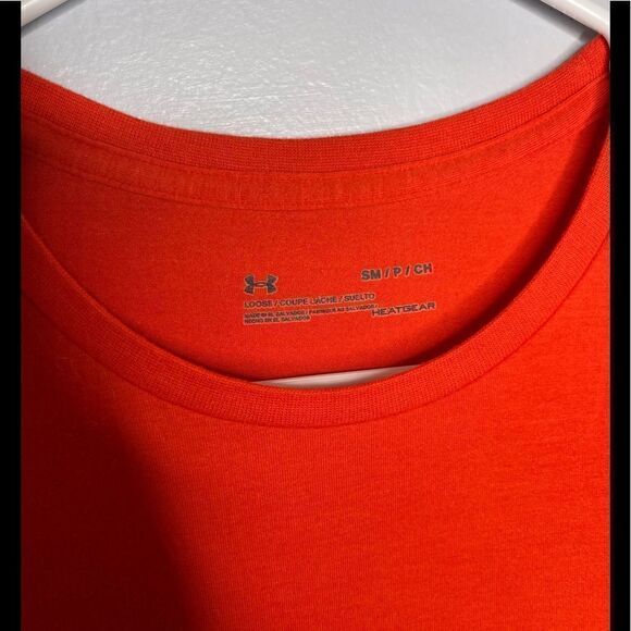 Under Armour Orange USA Freedom Eagle T-Shirt Small - Picture 2 of 3